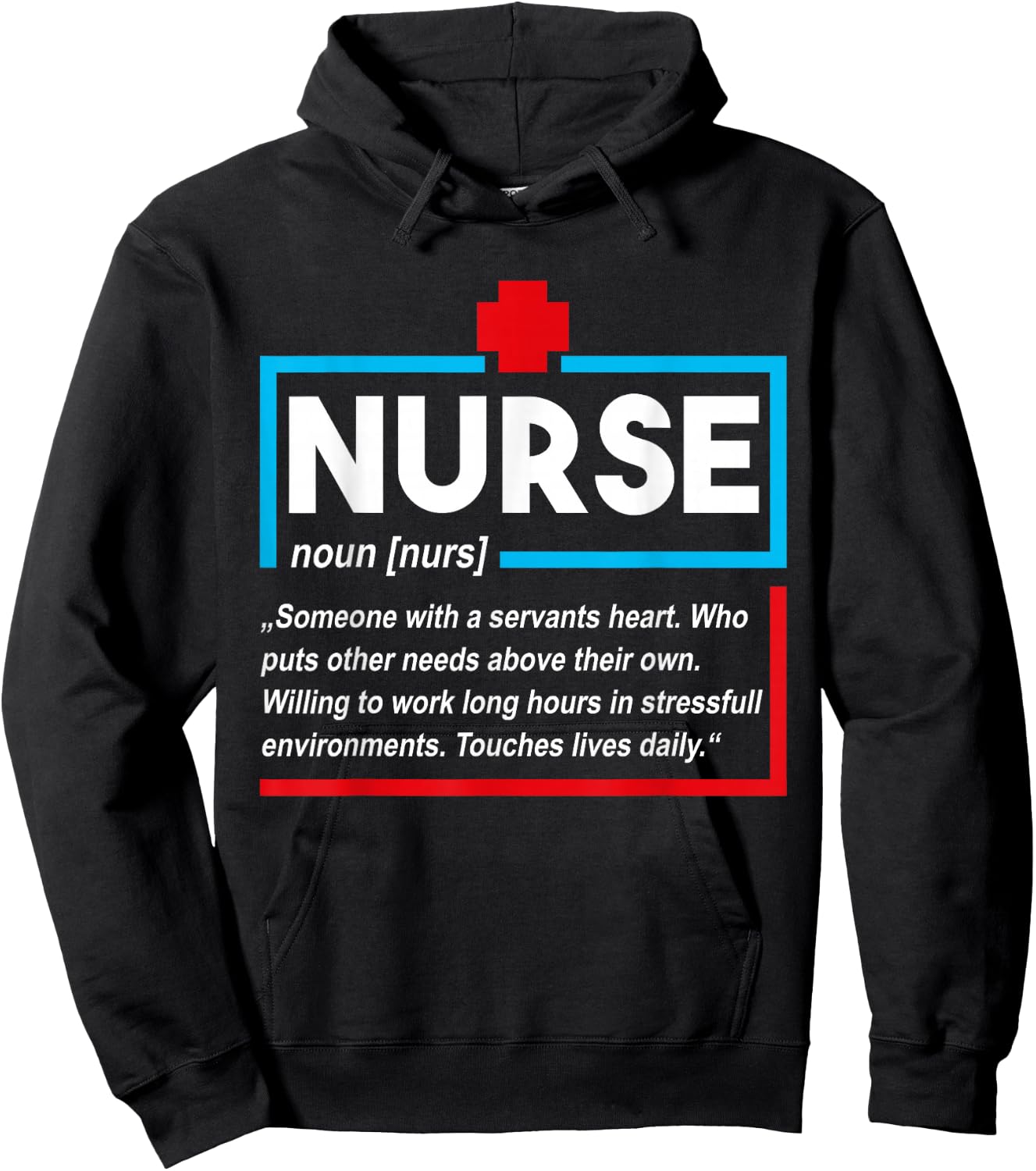 Definition RN LPN Registered Nurse Hoodie - Hoodie | Black