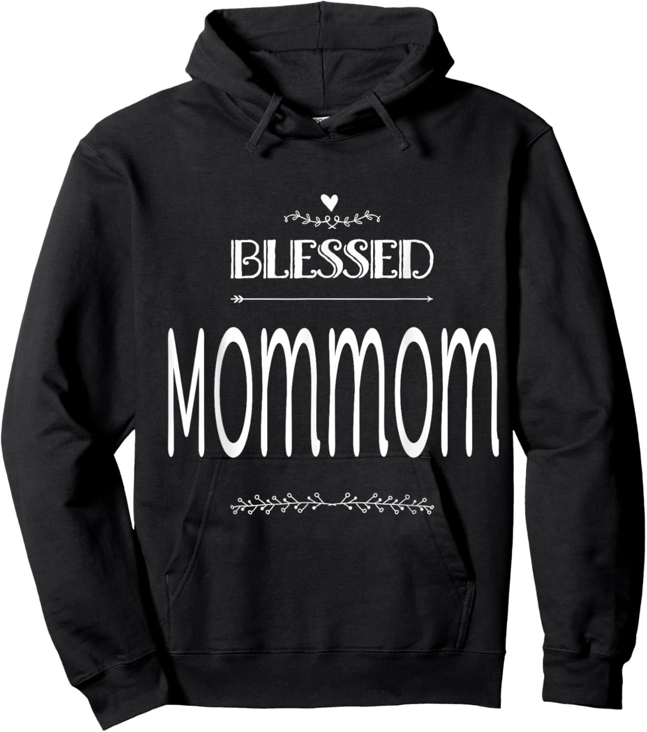 Blessed Mommom Special Grandma Hoodie - Hoodie | Black