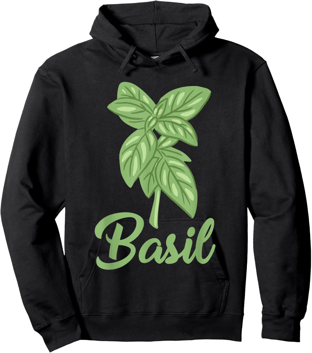 Basil Apparel Gardening Herbs Lover Basil Leaf Hoodie - Hoodie | Black