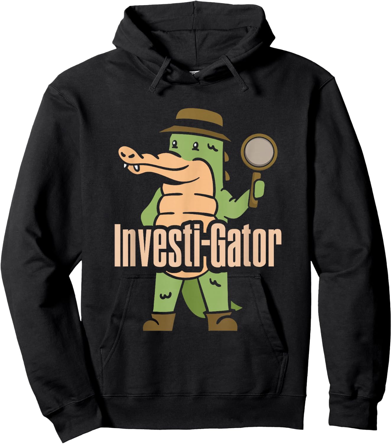 Investi-Gator, Alligator Spy Private Detective Investigator Hoodie - Hoodie | Black