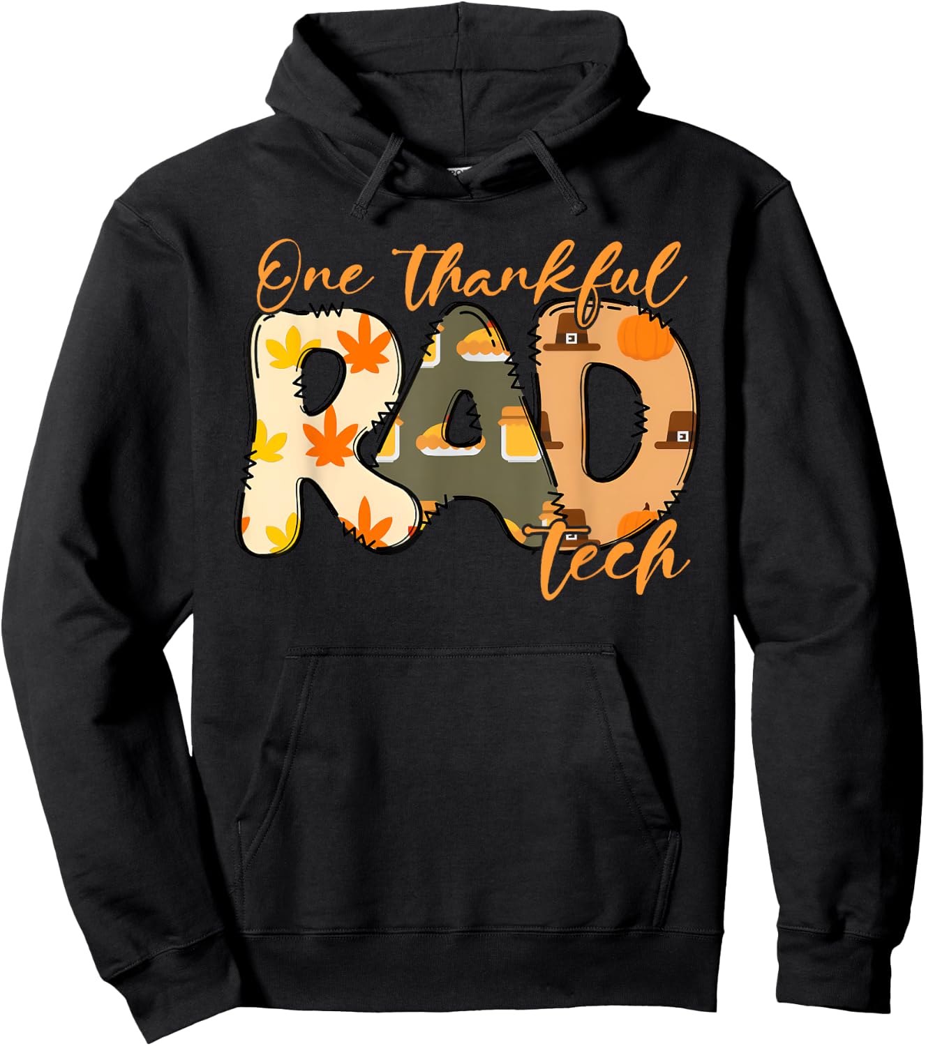 Thanksgiving Radiology One Thankful Rad Tech Medical Student Hoodie - Hoodie | Black