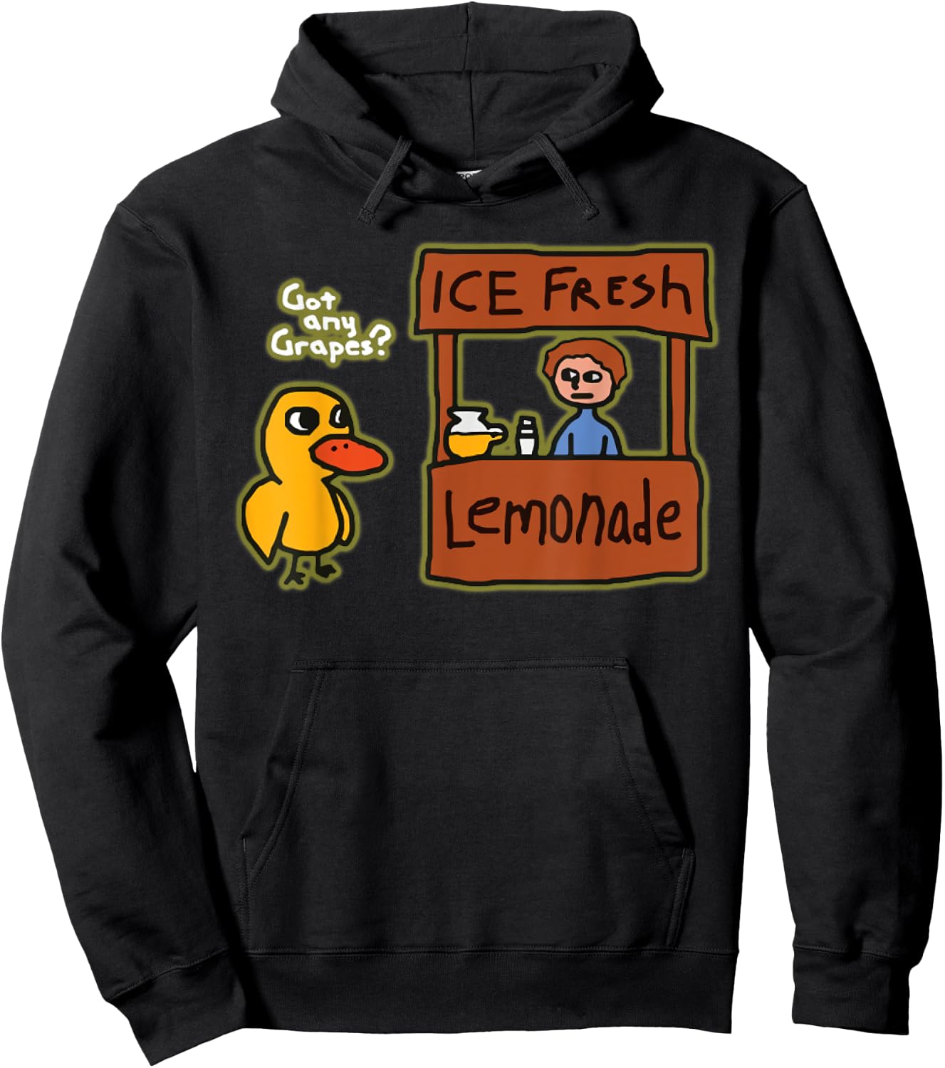 Ice Fresh Lemonade Shirt Duck Funny Got Any Grapes Love Gift Hoodie - Hoodie | Black