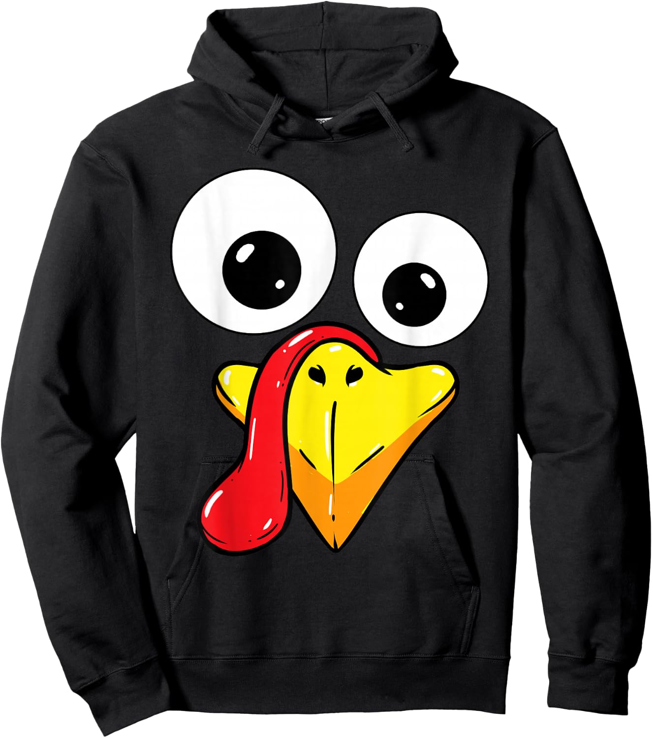 Thanksgiving Turkey Face Matching Family Costume Kids Hoodie - Hoodie | Black