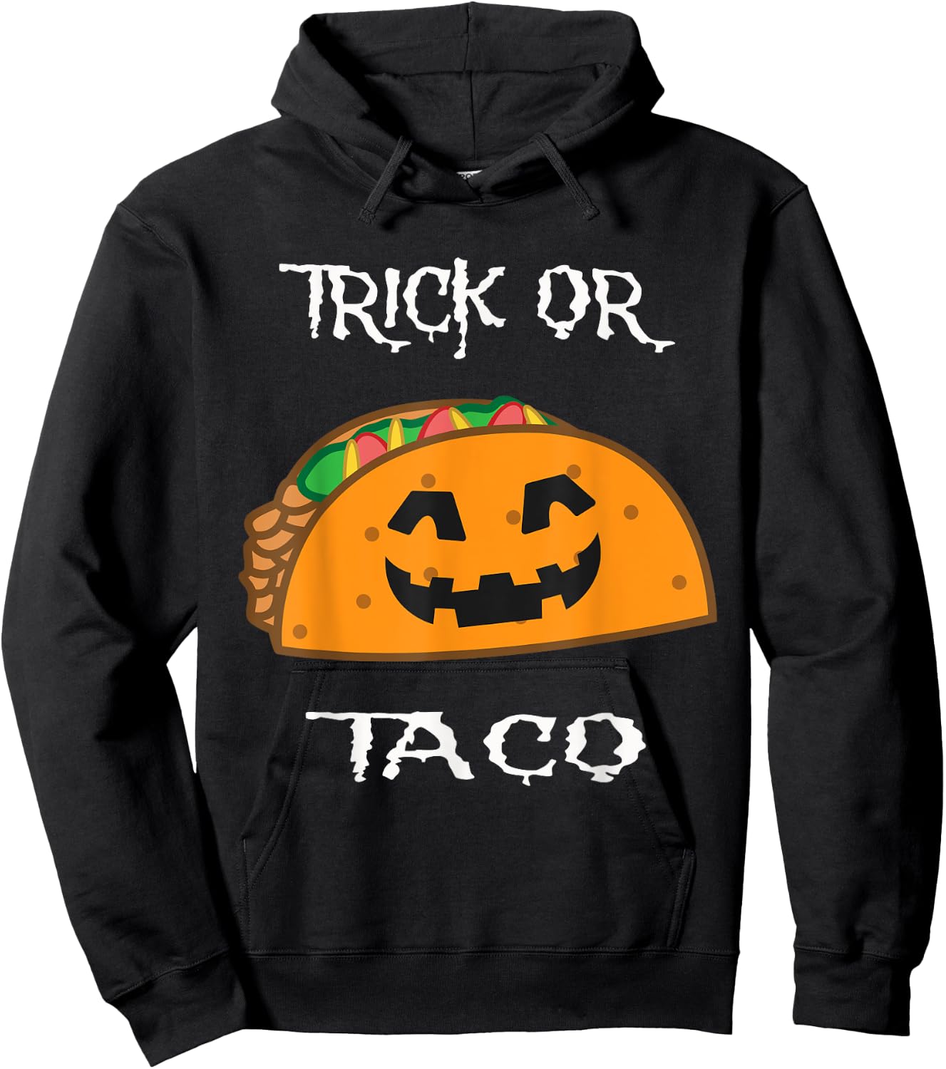 Trick or Taco, Funny Halloween costume Hoodie - Hoodie | Black