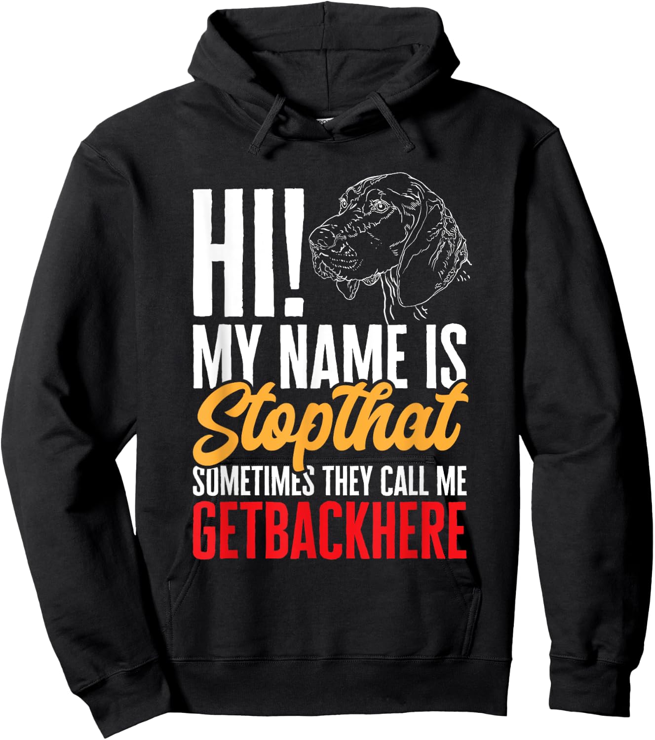 German Shorthaired Pointer GSP Dog Hoodie - Hoodie | Black
