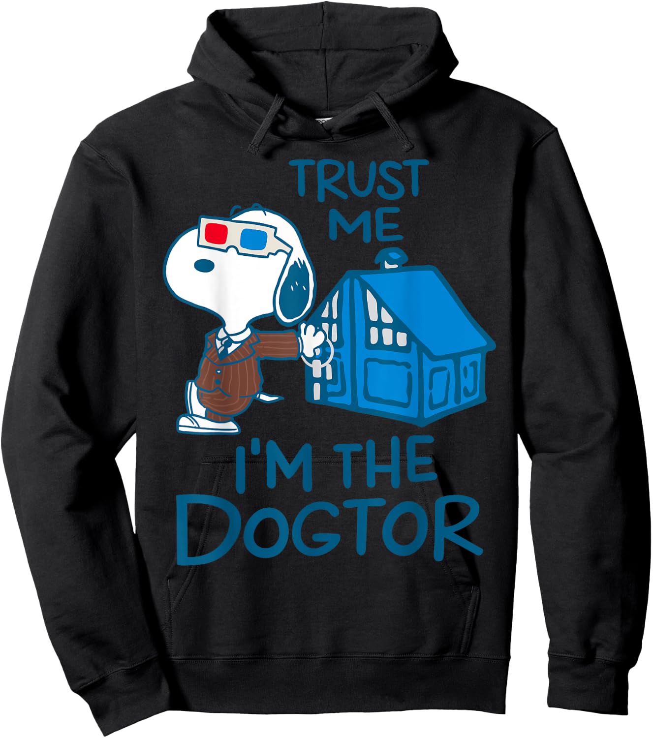 Trust Me I’m A Dogtor Dog Funny Women Hoodie - Hoodie | Black