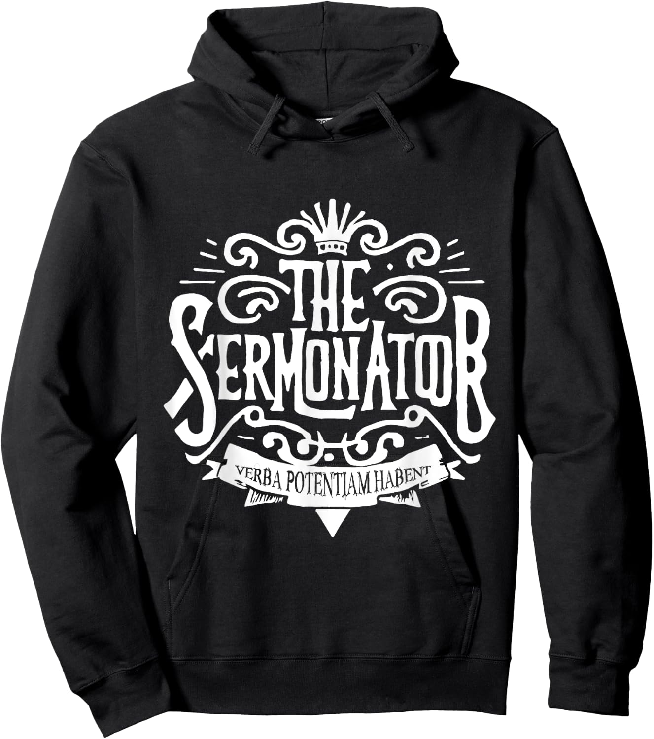 The Sermonator Funny Pastor Prayer Warrior Motorcycle Pastor Hoodie - Hoodie | Black