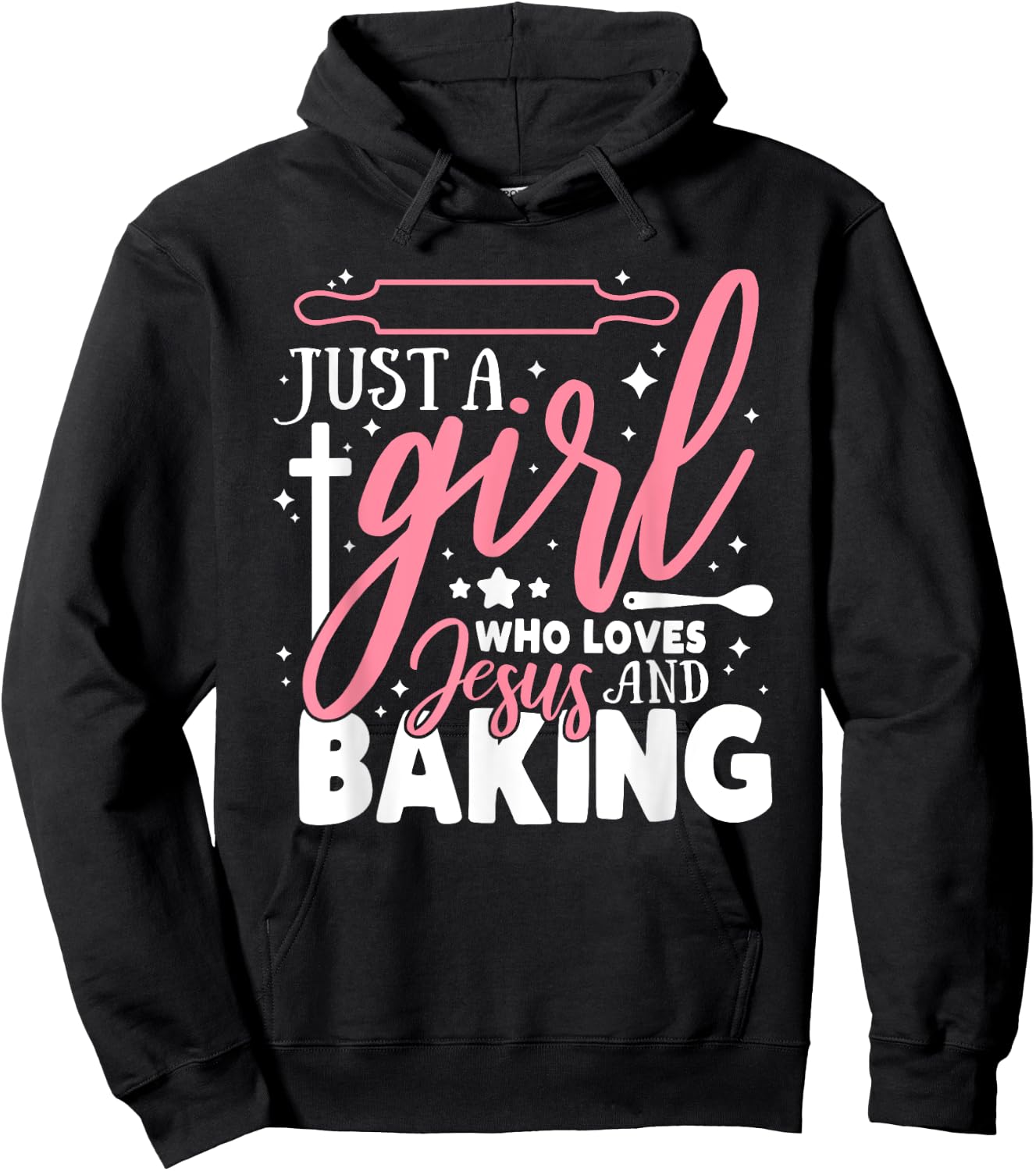 Just a Girl loves Baking for Christian Hoodie - Hoodie | Black