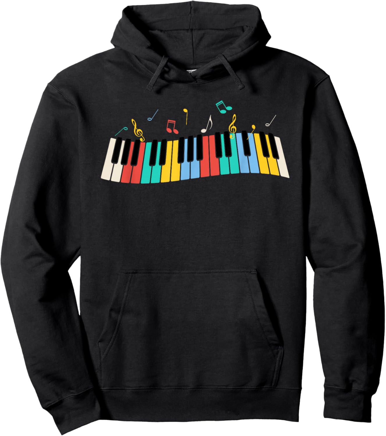 Musical Instrument Piano Gift Men Women Kids Cool Piano Keyboard Player Funny Pianist Keyboardist Outfit Hoodie - Hoodie | Black
