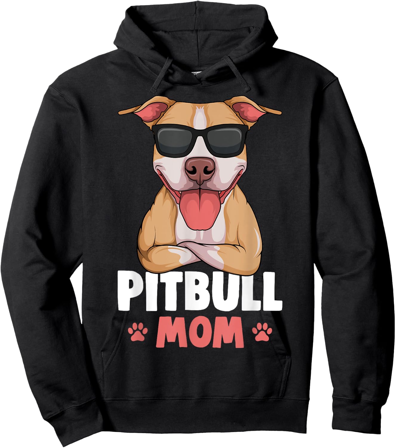 Pitbull Mom Pittie Dog Women Hoodie - Hoodie | Black