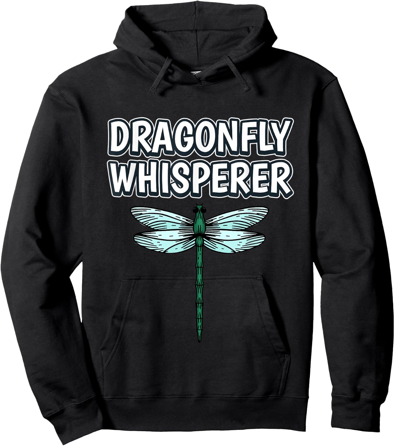 Dragonfly Whisperer Funny Insect Quote Dragonflies Hoodie - Hoodie | Black