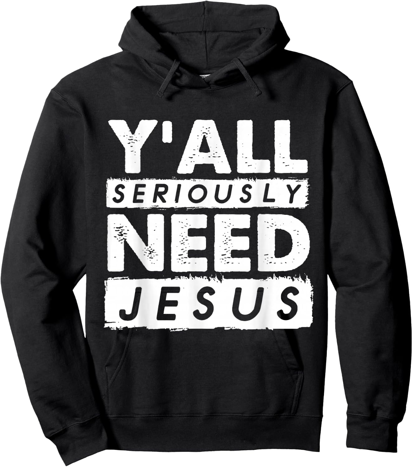 Seriously Need Jesus Sarcastic Christian Believer Hoodie - Hoodie | Black