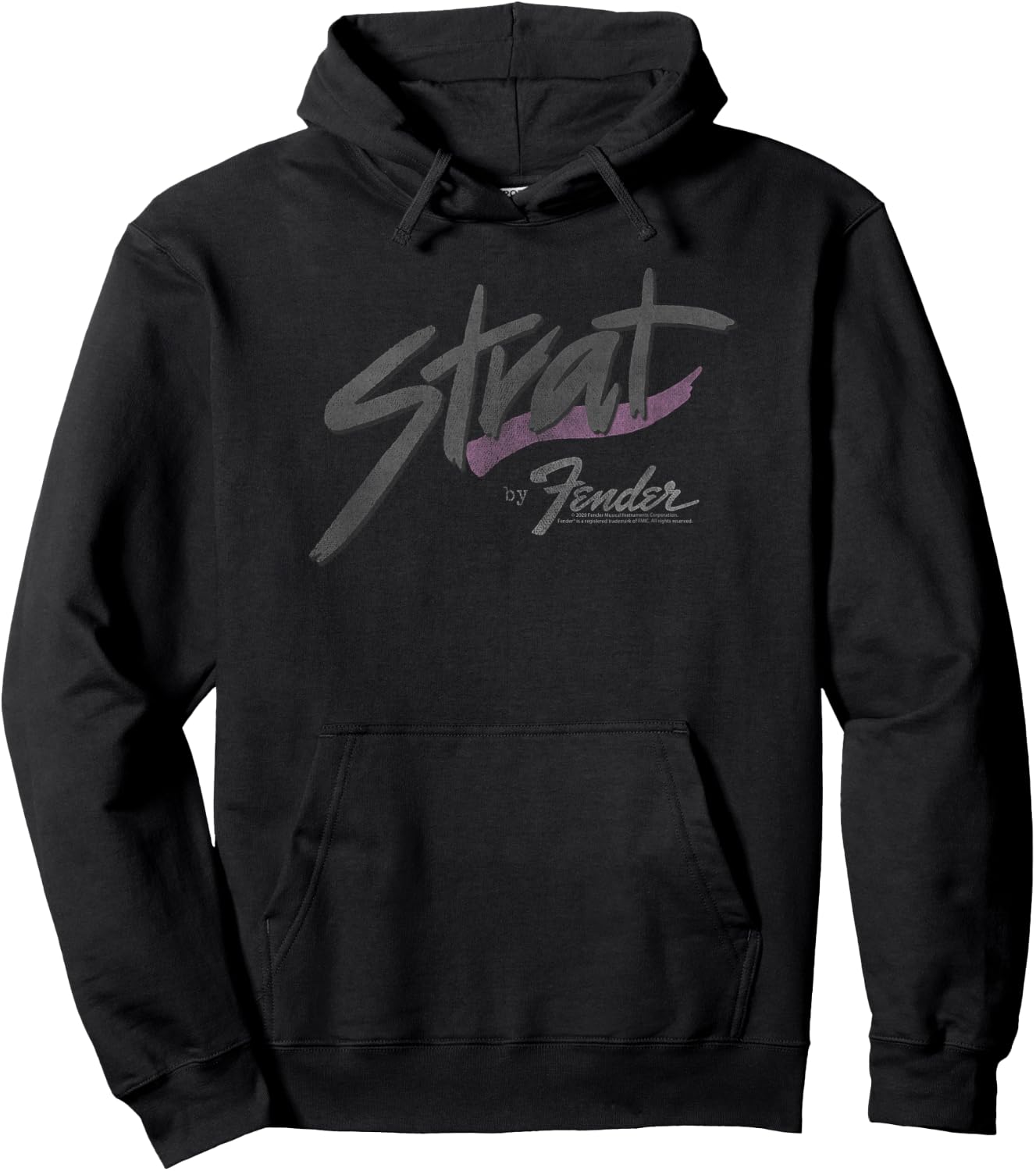Fender Strat Fine Print Logo Hoodie - Hoodie | Black