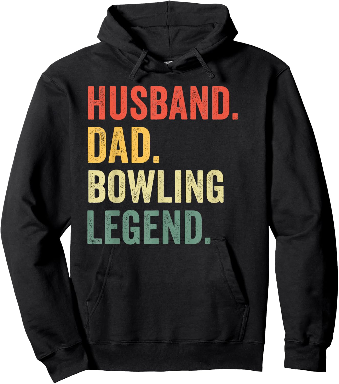Funny Bowler Husband Dad Bowling Legend Father's Day Hoodie - Hoodie | Black