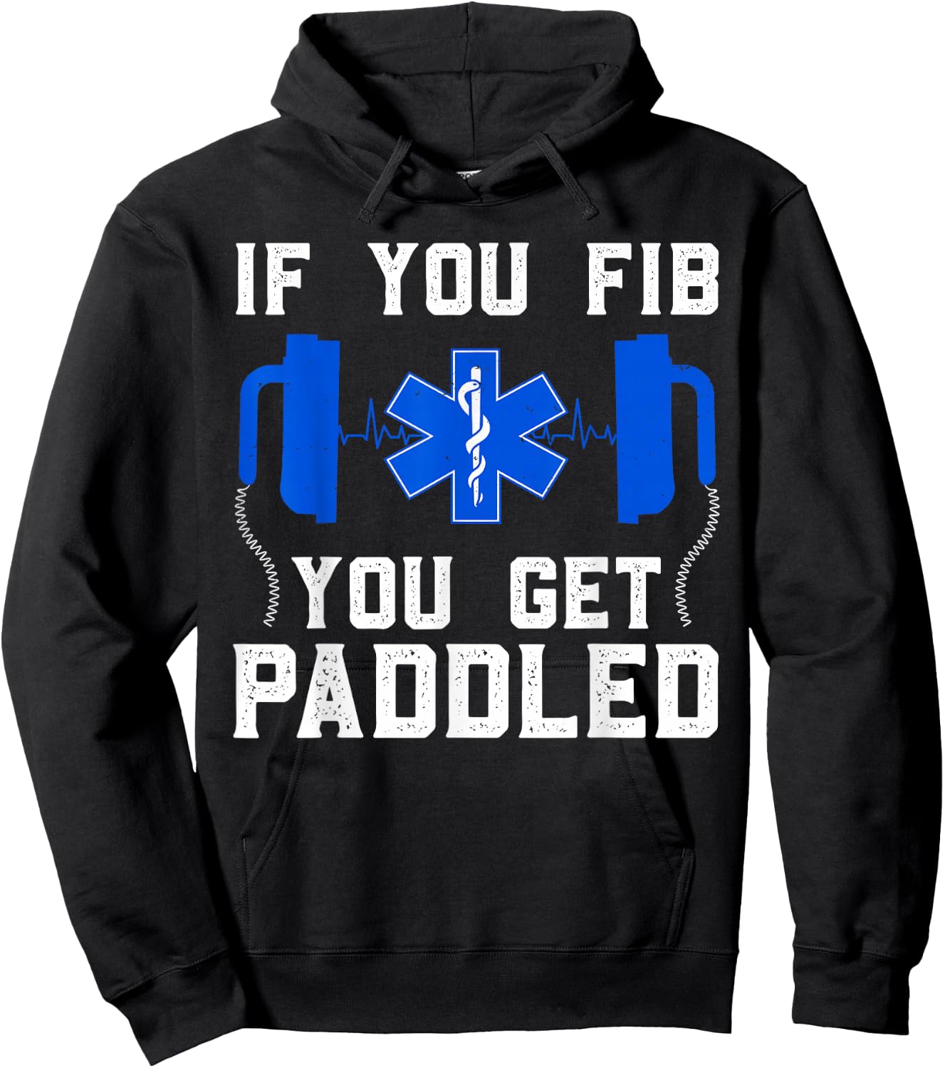 Funny Paramedic Women FIB EMT ER ICU Nurse Medical Hoodie - Hoodie | Black