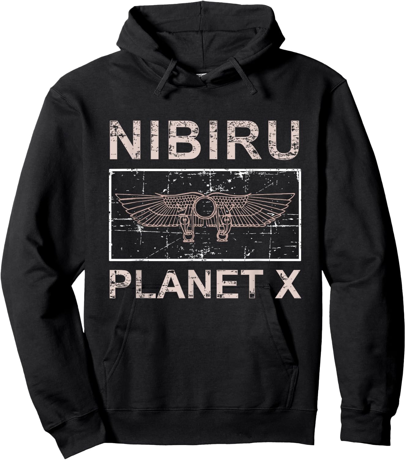 NIBIRU Planet Winged Sun Anunnaki Ancient Egyptian Hoodie - Hoodie | Black