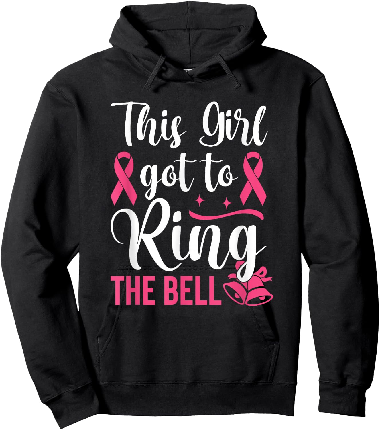 This Girl Got to Ring the Bell Chemo Grad Breast Cancer Hoodie - Hoodie | Black