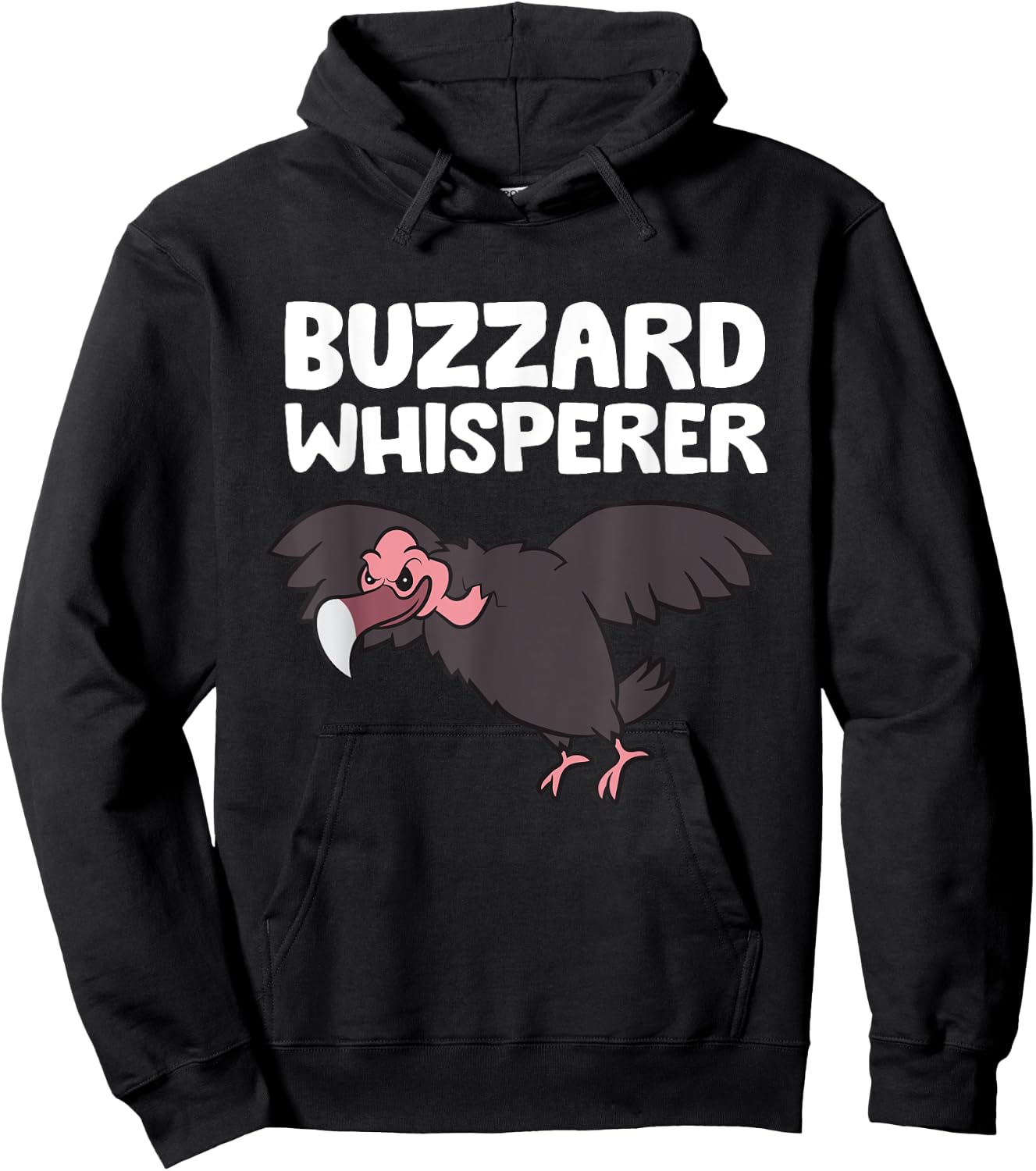 Buzzard Whisperer Funny Turkey Vulture Hoodie - Hoodie | Black