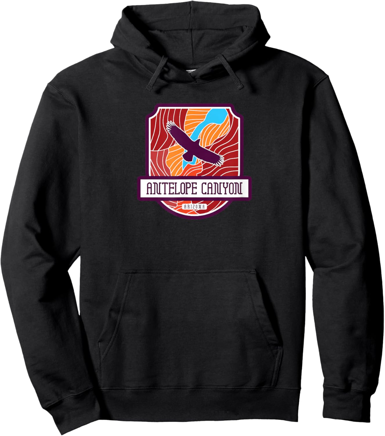 Antelope Canyon - Arizona Hoodie - Hoodie | Black