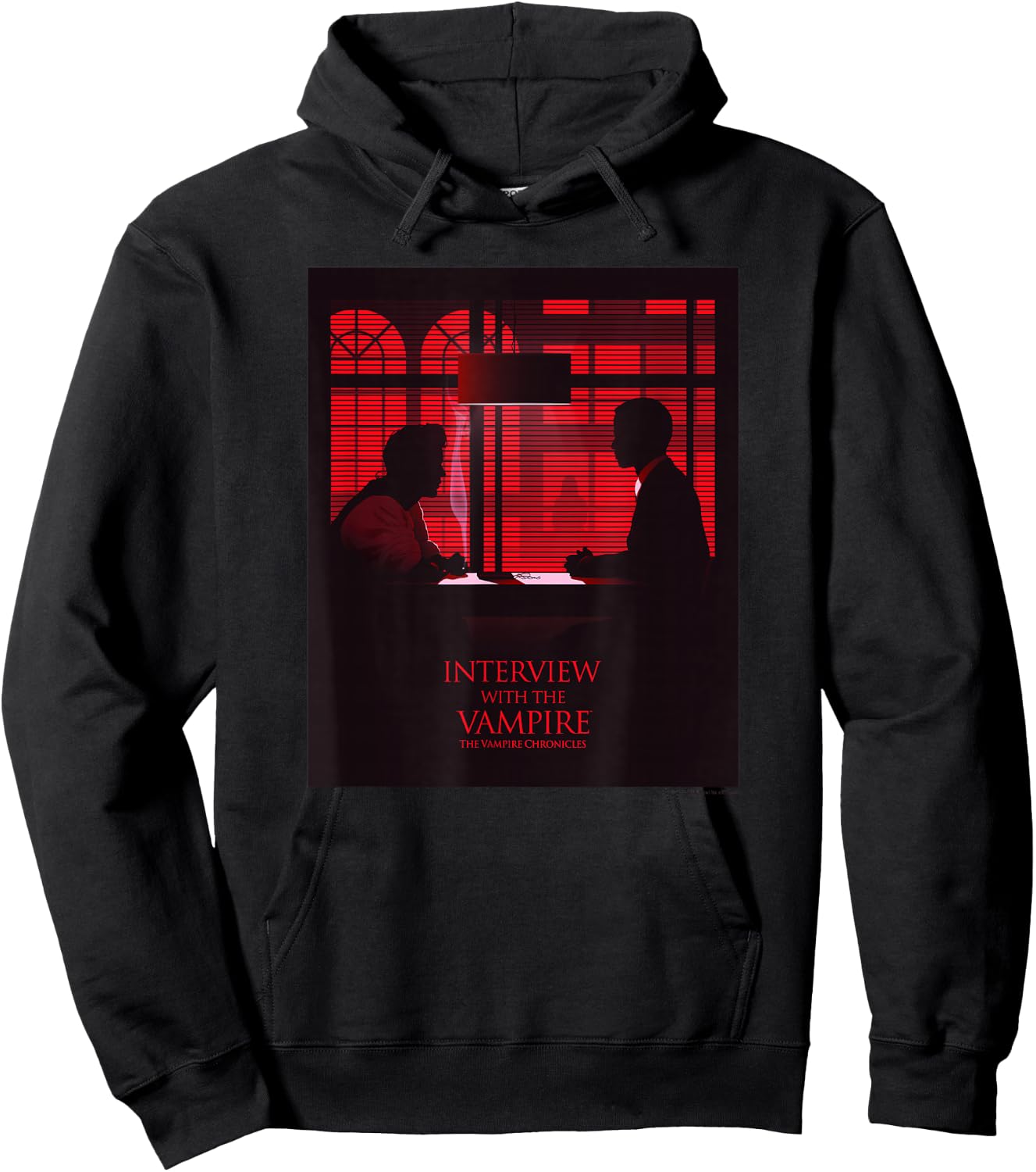 WB100 Interview with The Vampire Panel Silhouette Poster Hoodie - Hoodie | Black