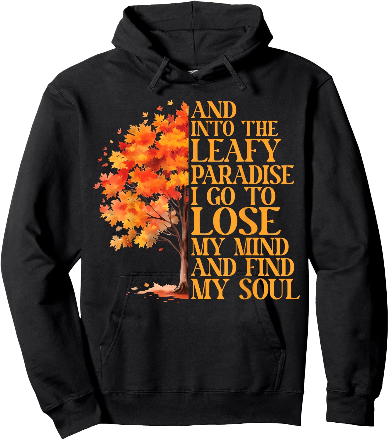 Leaf Peeping Autumn Leaves Leaf Peeper Hoodie - Hoodie | Black