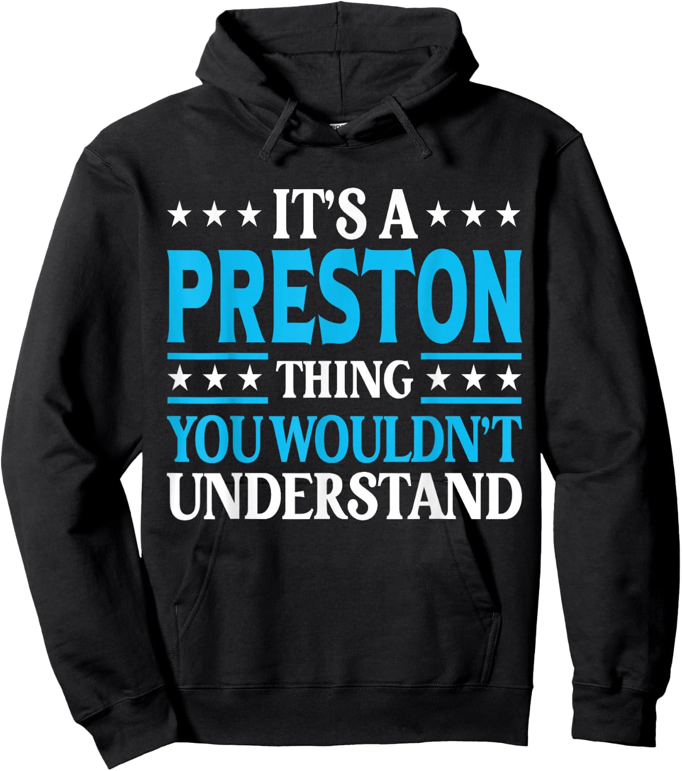 Preston Thing Personal Name Funny Preston Hoodie - Hoodie | Black