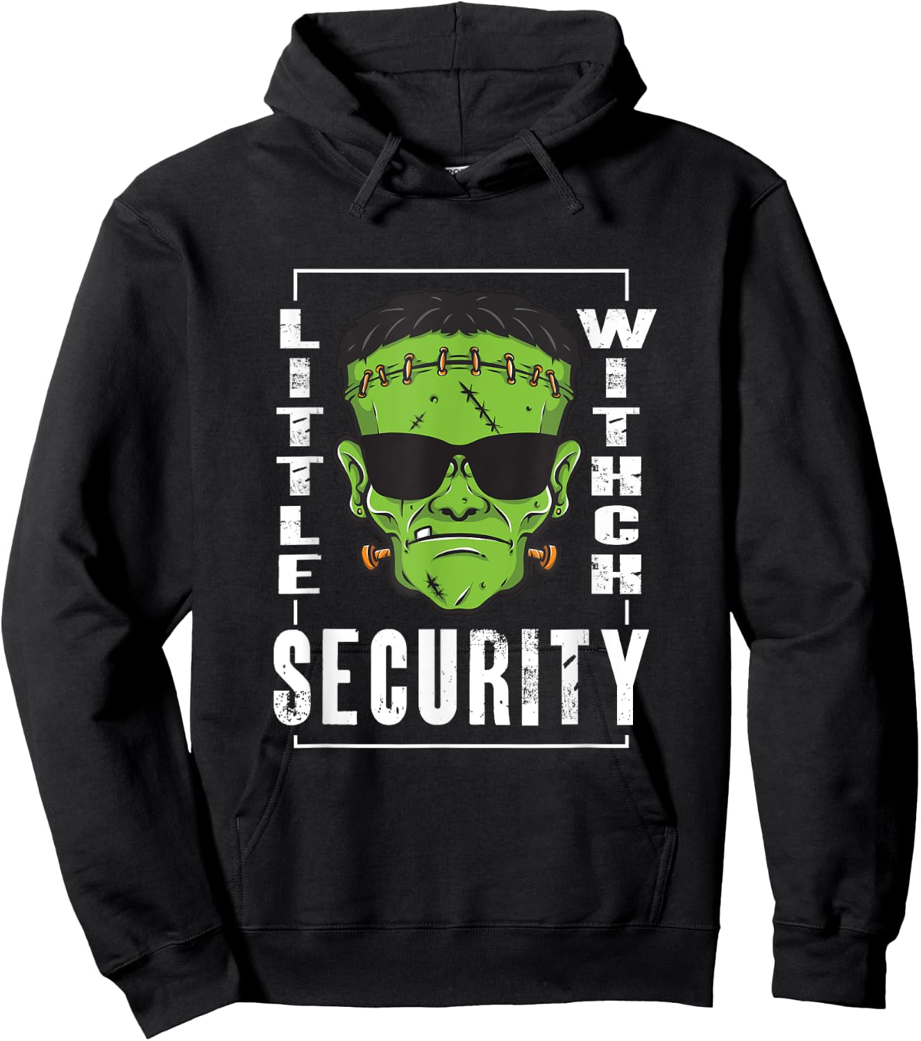 Little Witch Security | Horror Zombie | Halloween Hoodie - Hoodie | Black