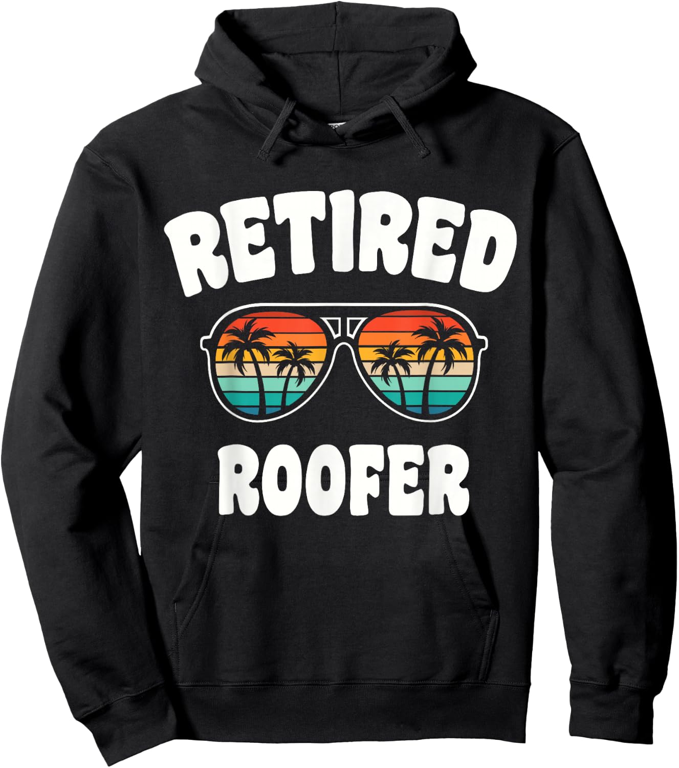 Retired Roofer Funny Retirement Congratulations Hoodie - Hoodie | Black