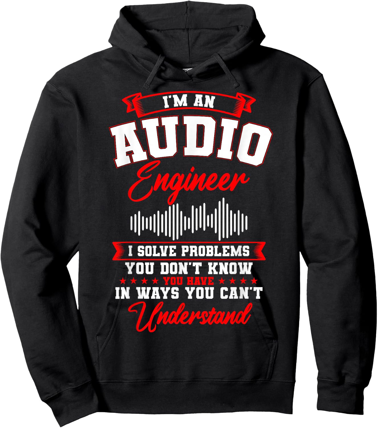 Sound Engineer Audio Recording Editor Hoodie - Hoodie | Black