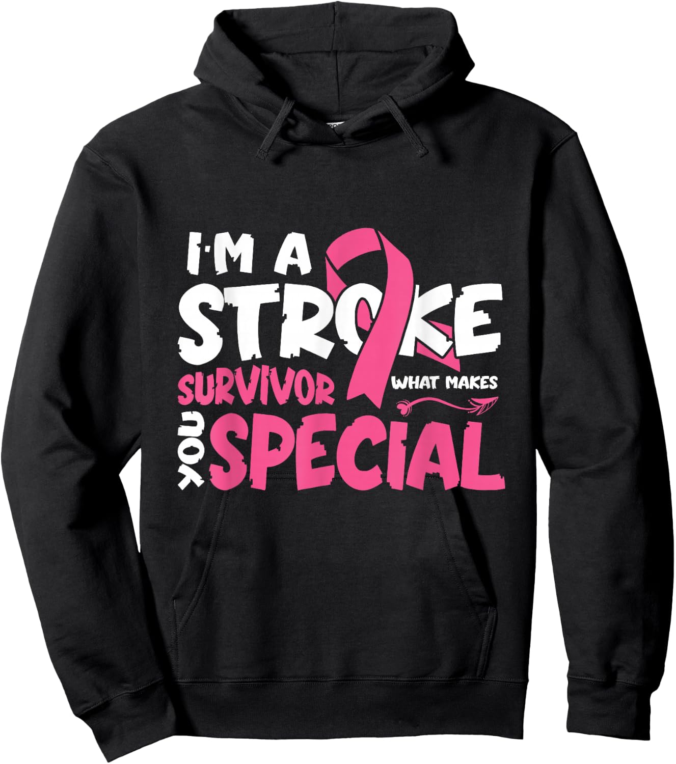 I'm a Stroke Survivor Hoodie - Hoodie | Black