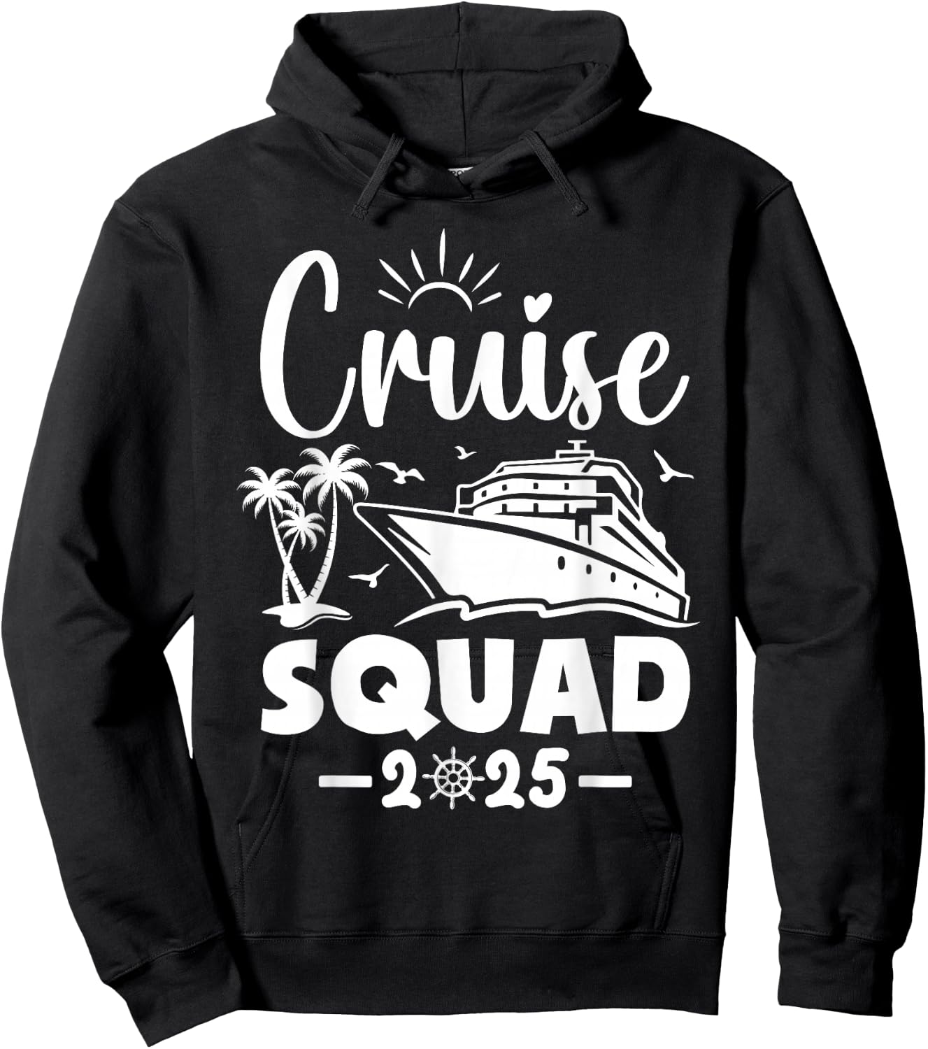 Cruise Squad 2025 Vacation Matching Family Hoodie - Hoodie | Black