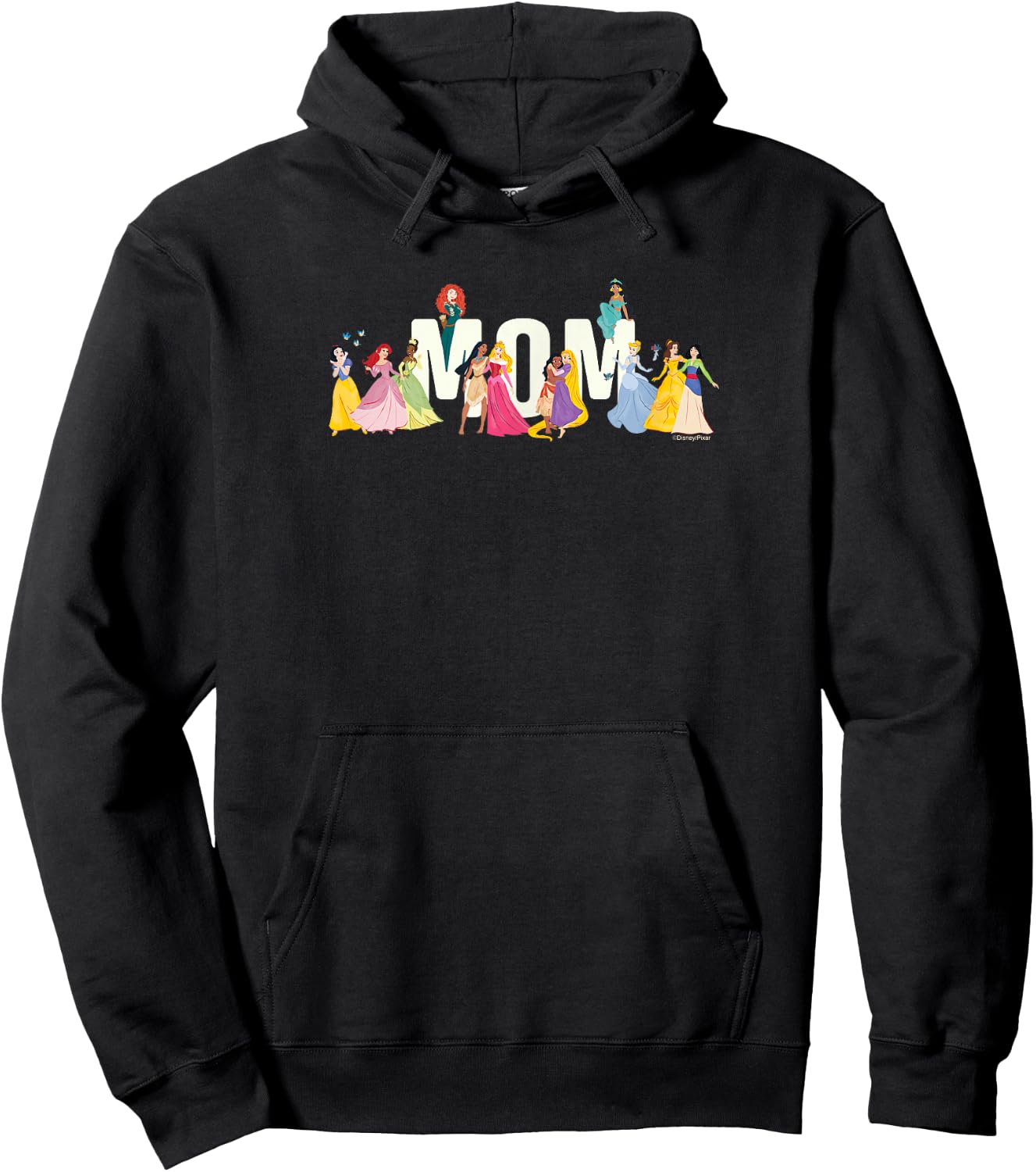 Disney Princess Squad Mom Family Trip Vacation Reunion Hoodie - Hoodie | Black