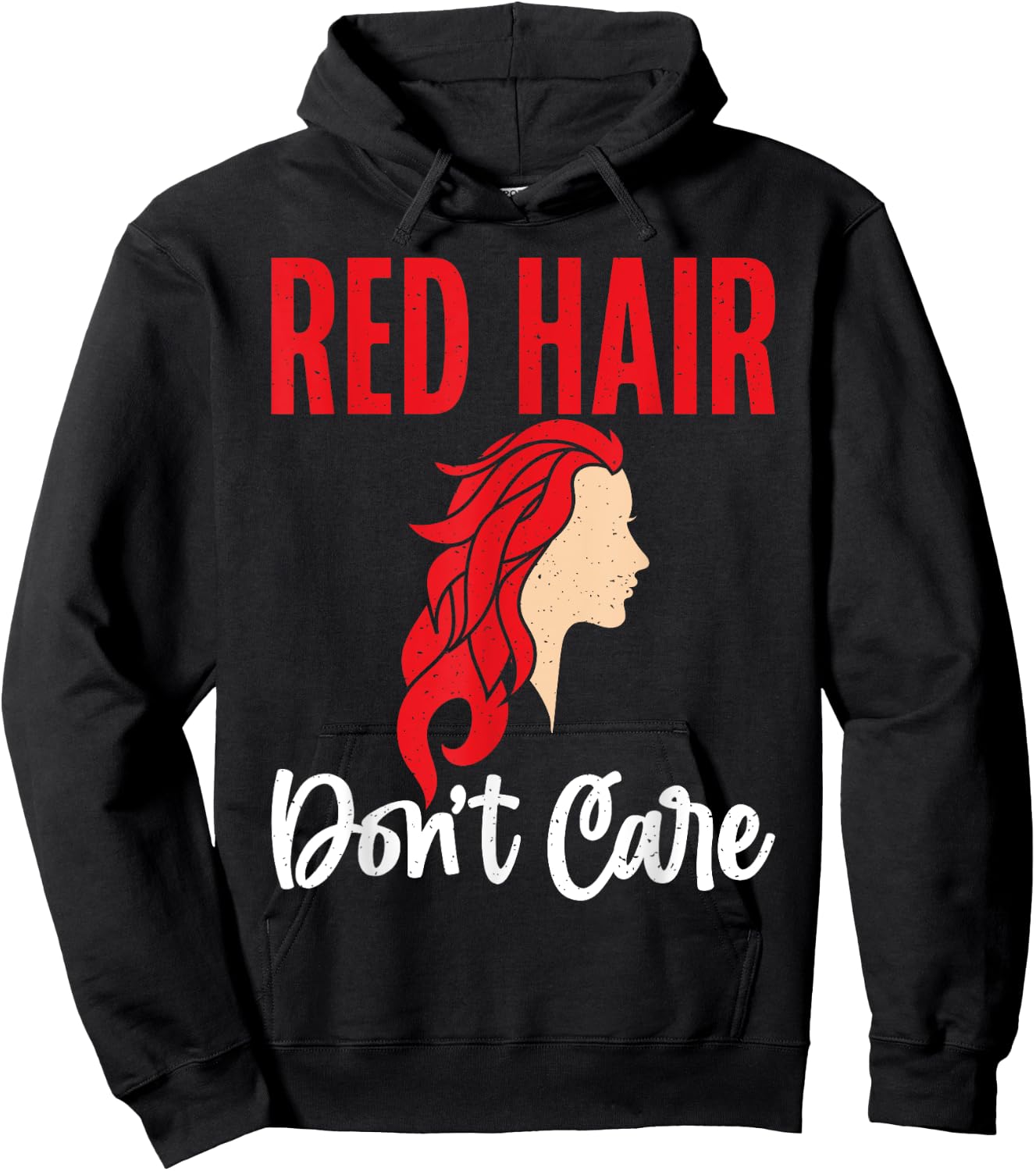 Red Hair dont care Redhead Hoodie - Hoodie | Black