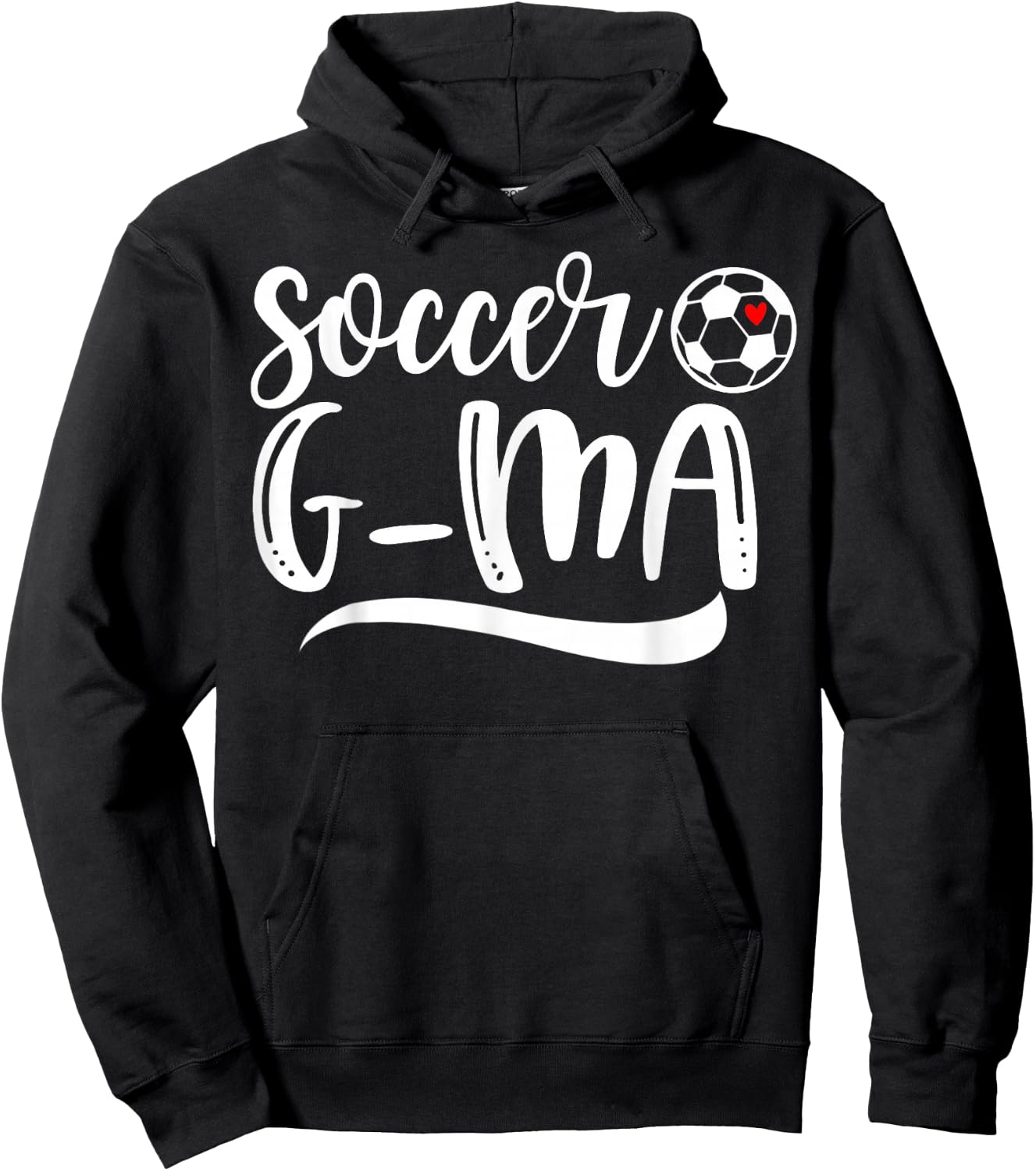 Funny Soccer G-ma Soccer Lover Mother's Day Hoodie - Hoodie | Black