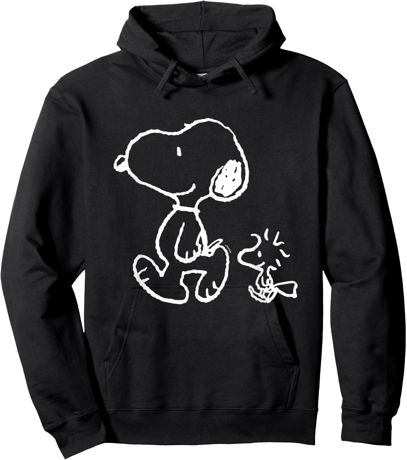 Snoopy Woody Walk Hoodie - Hoodie | Black