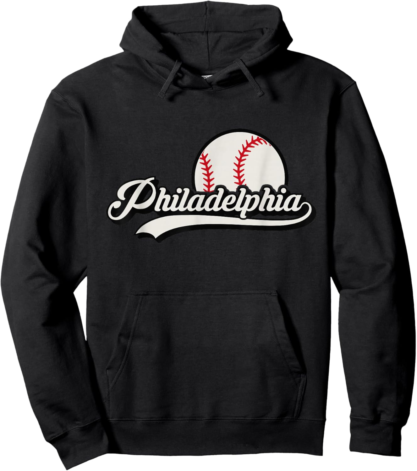 Philadelphia Baseball Philly Downtown Skyline Hoodie - Hoodie | Black