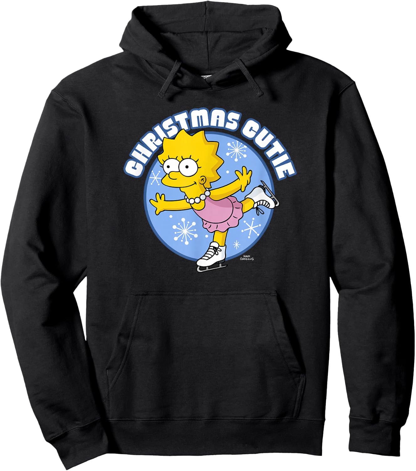 The Simpsons Christmas Lisa Christmas Cutie Ice Princess V2 Hoodie - Hoodie | Black