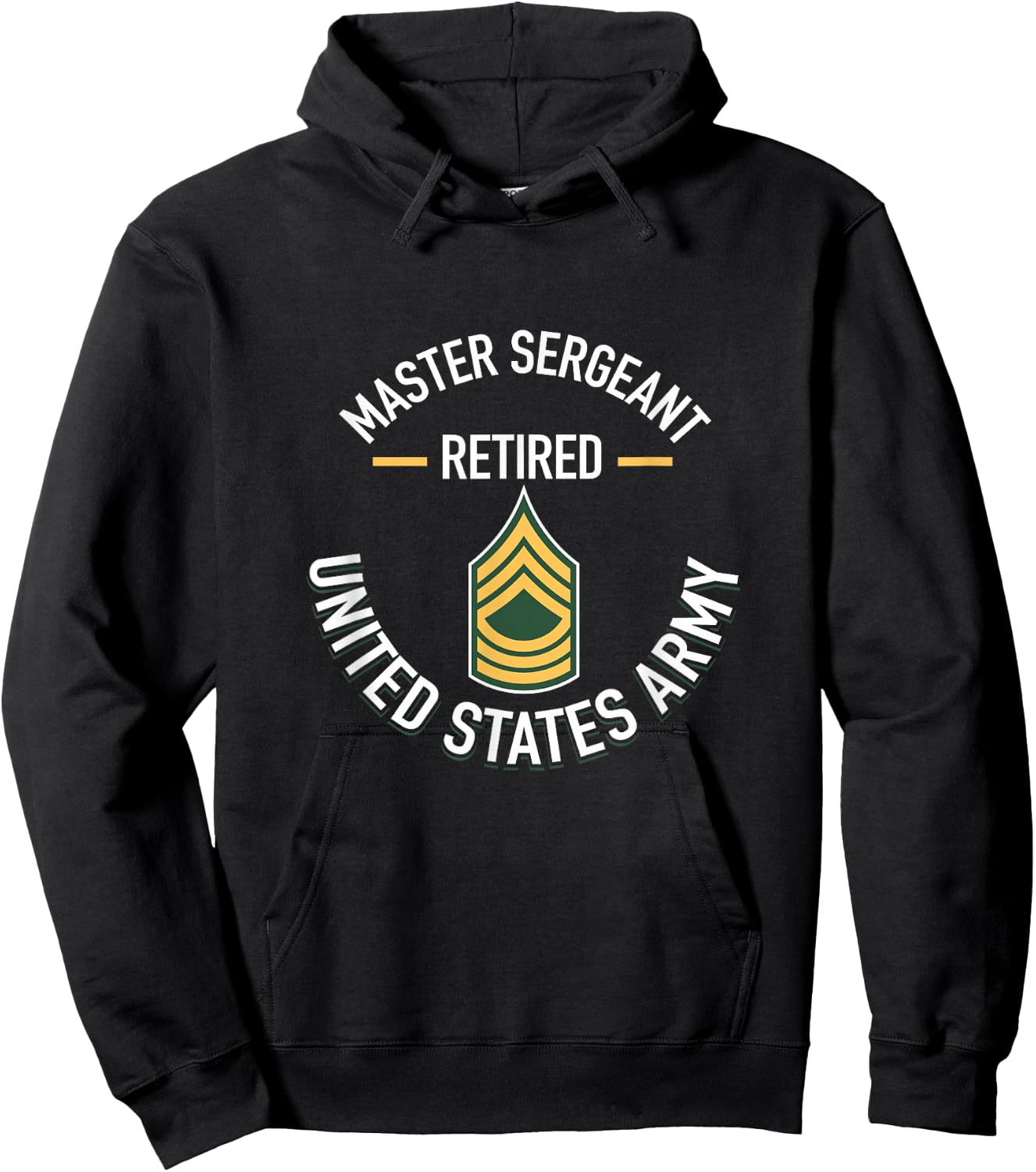 Master Sergeant MSG Retired Army Military Retirement Gifts Hoodie - Hoodie | Black