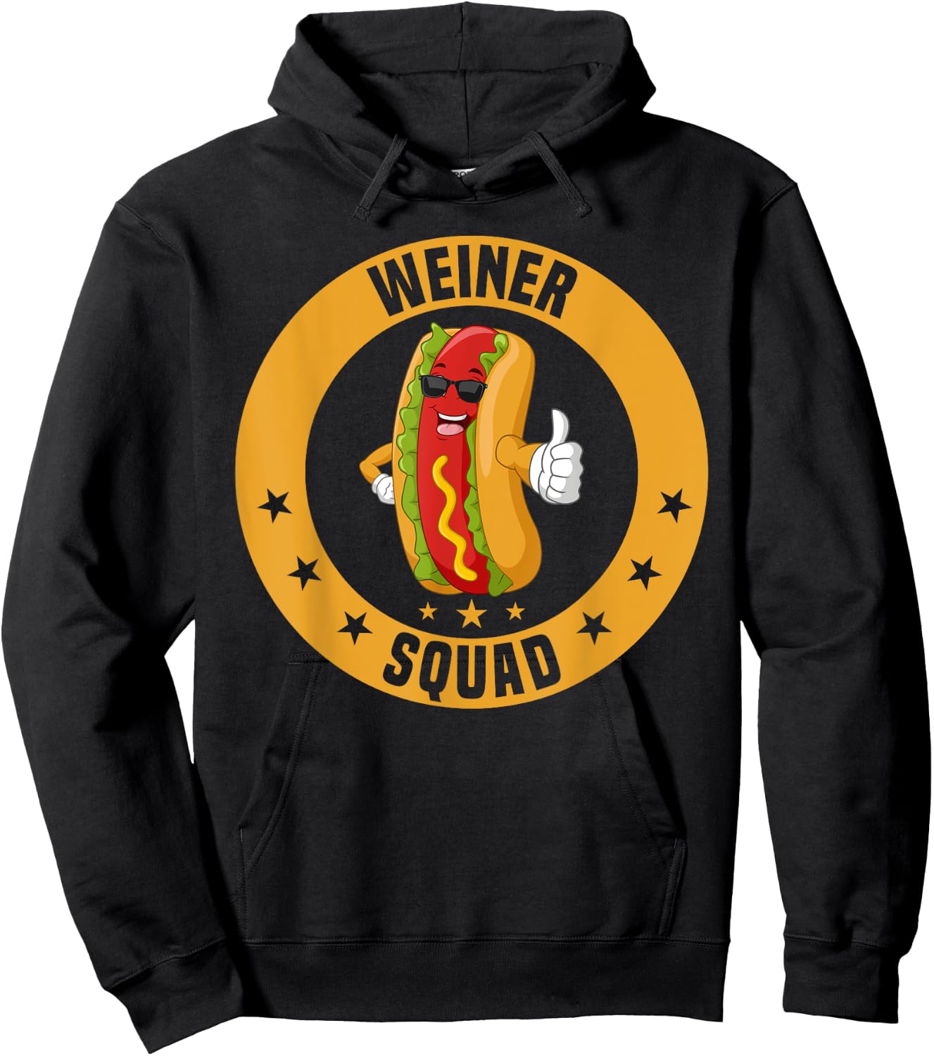 Sausage Weiner Squad Hot Dog Funny Hoodie - Hoodie | Black