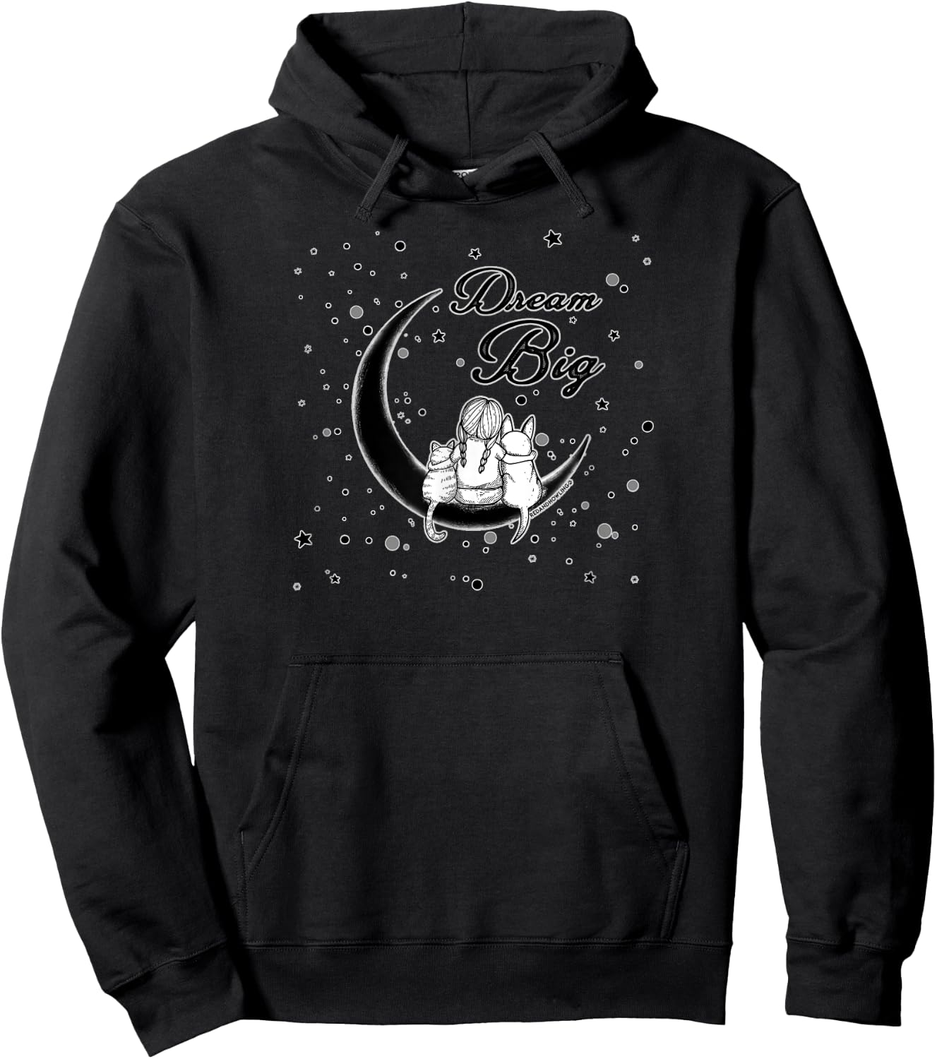 Red and Howling Dream Big Hoodie - Hoodie | Black