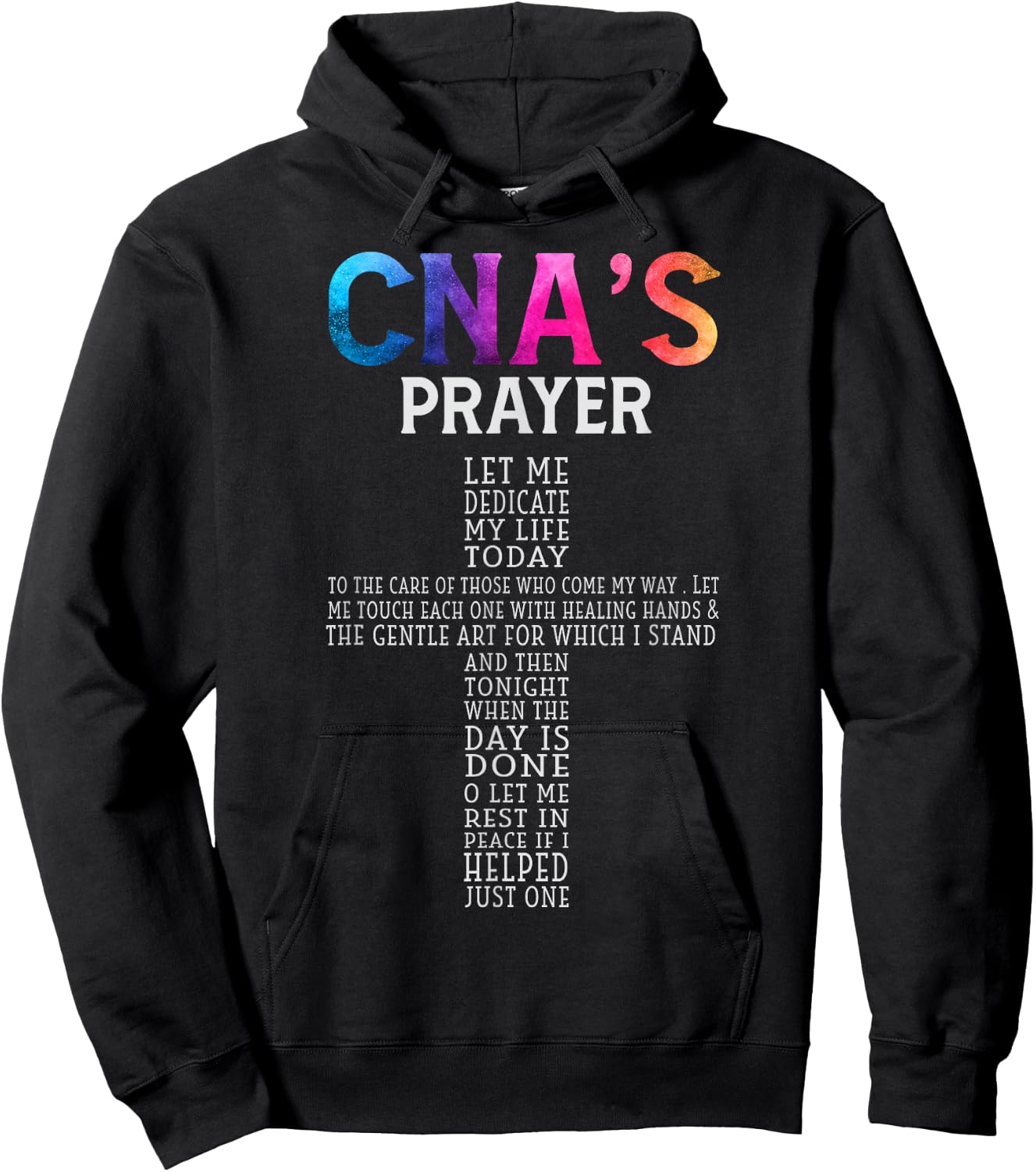 CNA Certified Nursing Assistant Gifts CNA Humor Women's Black Short Sleeve Small Hoodie - Hoodie | Black