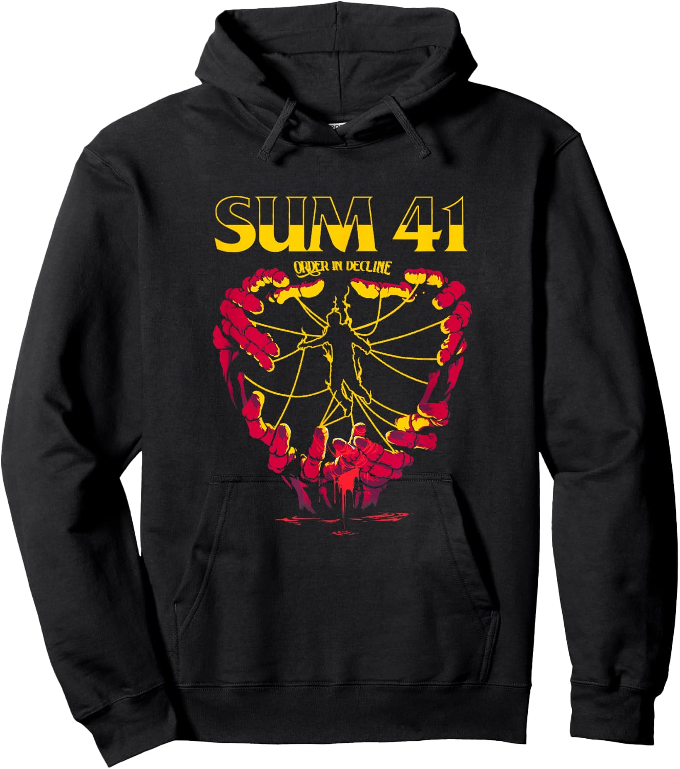 Sum 41 Hand Strings Hoodie - Hoodie | Black