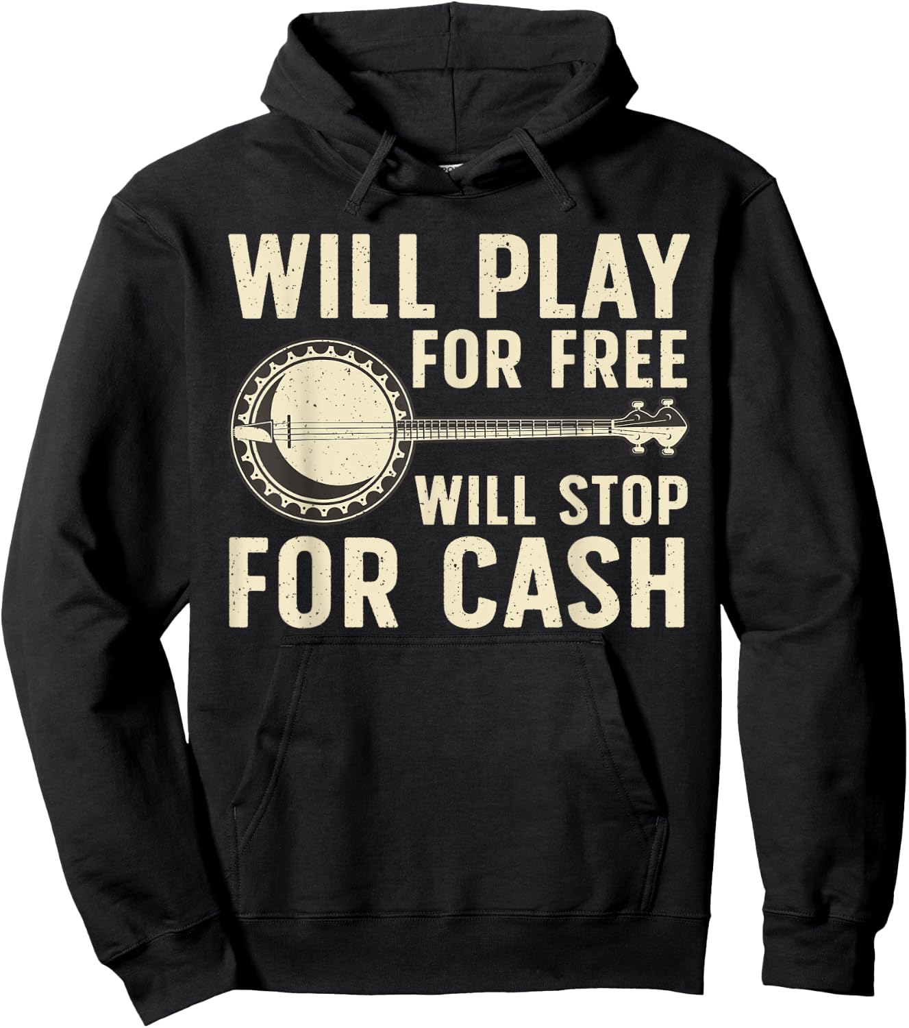 Funny Banjo Art Women Banjo Musical Instrument Lover Hoodie - Hoodie | Black