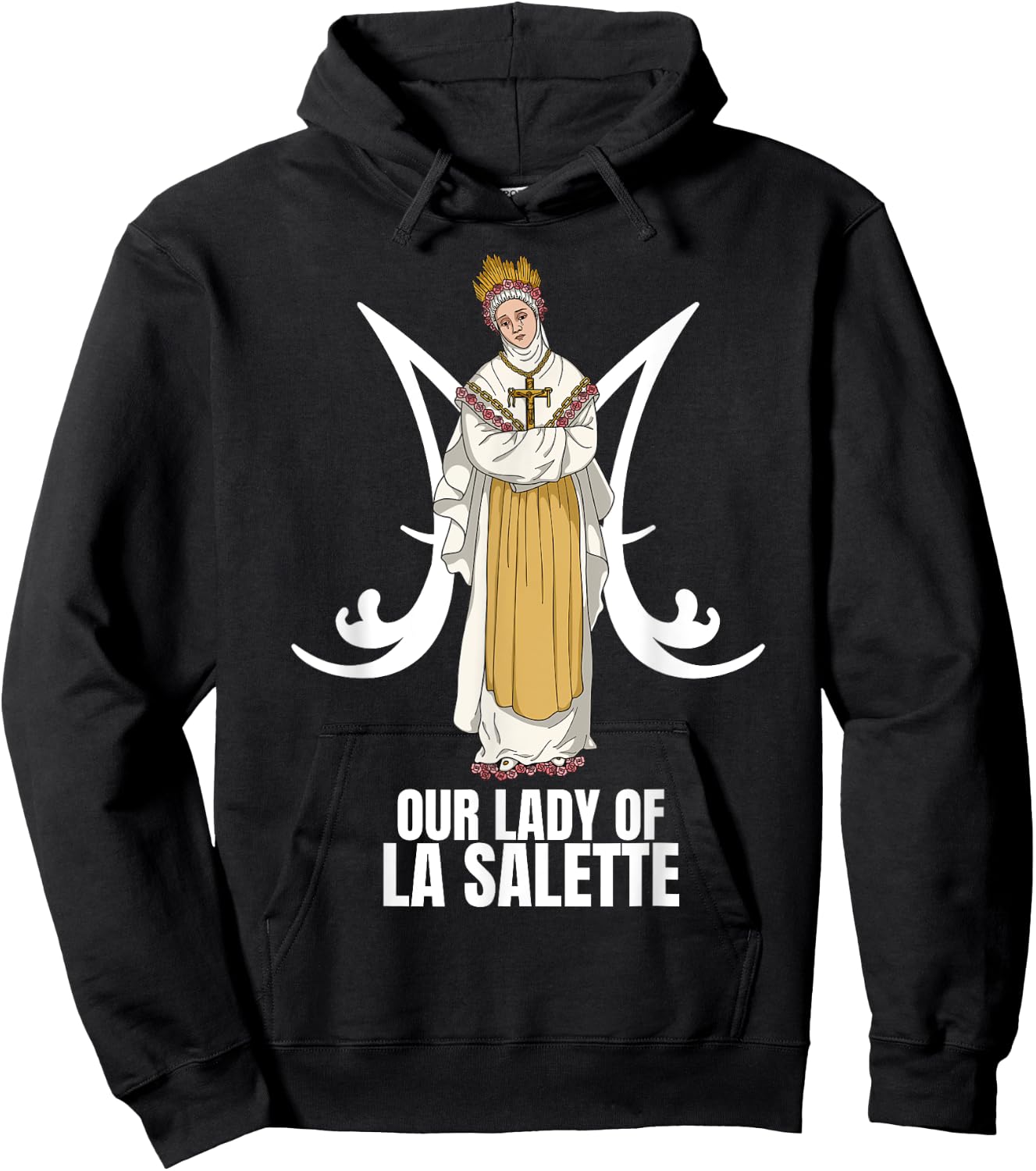Our Lady Of La Salette Marian Catholic Hoodie - Hoodie | Black