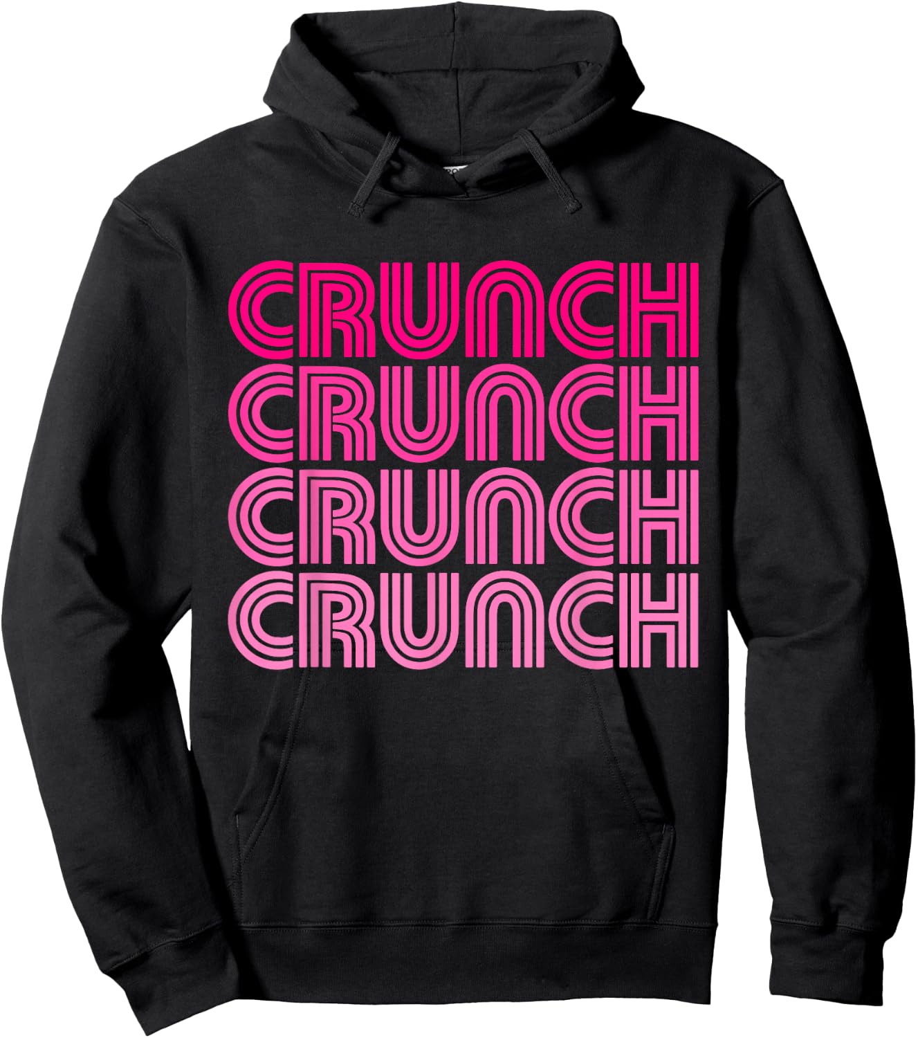 Crunch Funny Exercise Workout Gym Fitness Snack Fit Work Out Hoodie - Hoodie | Black
