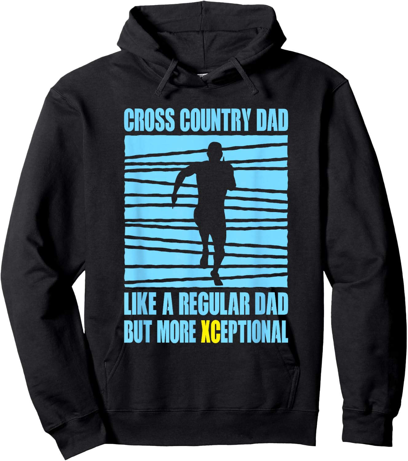 Cross Country Dad Like A Regular XC Cross Country Running Hoodie - Hoodie | Black