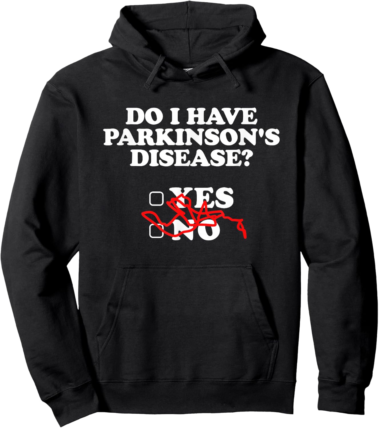 Parkinsons Disease Awareness Yes No Warrior Survivor Hoodie - Hoodie | Black