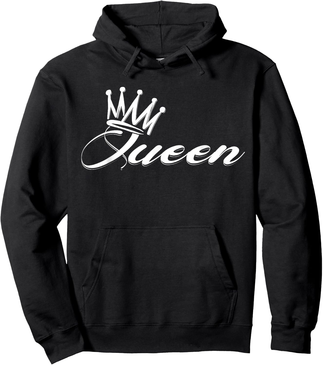Awesome Queen Crown Crown me font queen Hoodie - Hoodie | Black