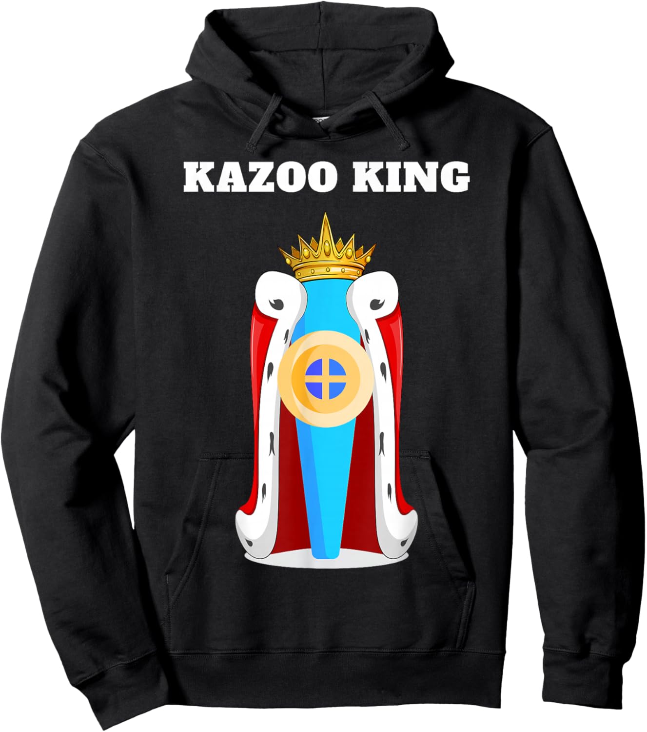 Kazoo King | Boys Kazoo Design | Kazoo Hoodie - Hoodie | Black