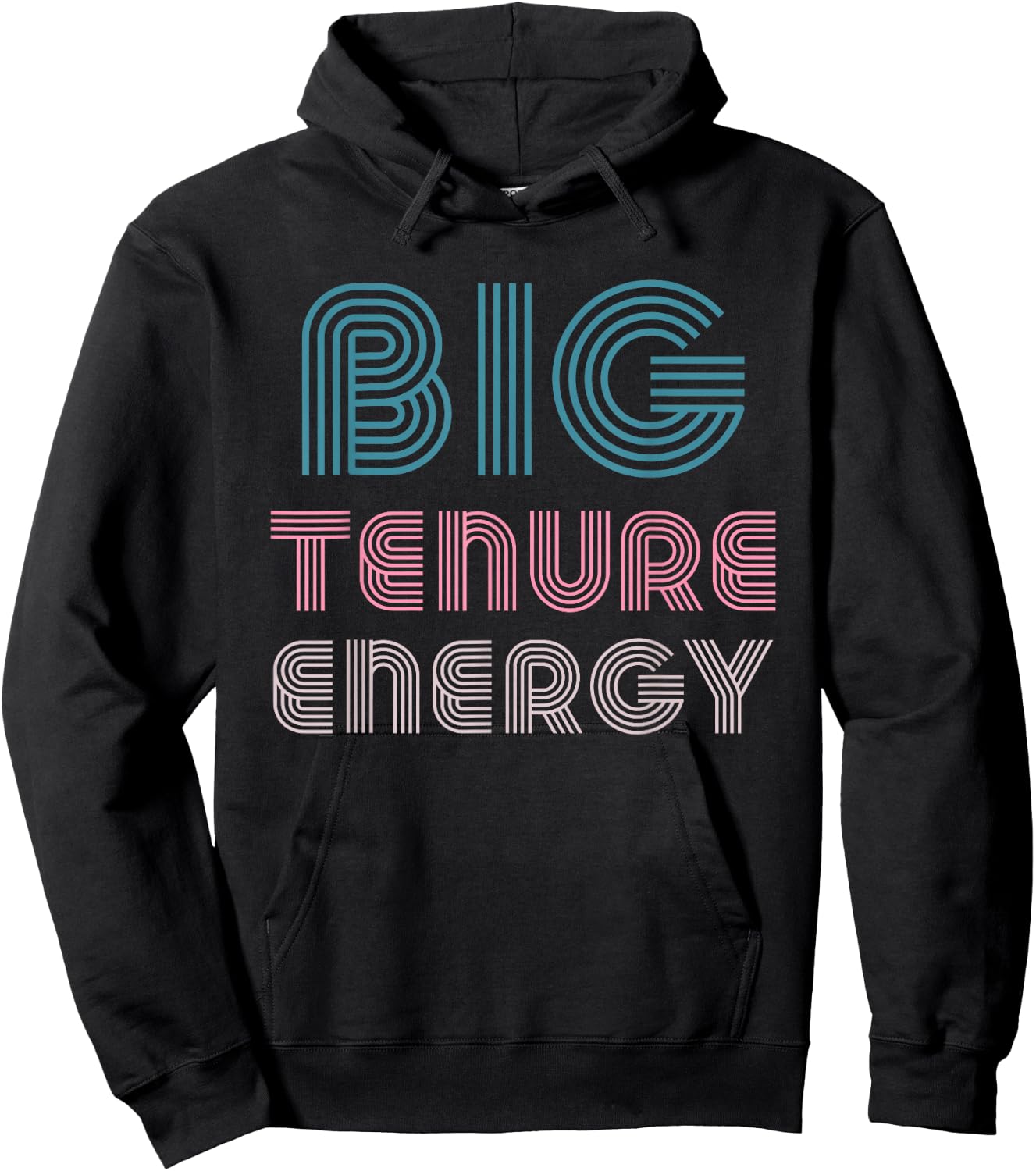 Tenured Professor Gifts Women Teacher Big Tenure Energy Hoodie - Hoodie | Black